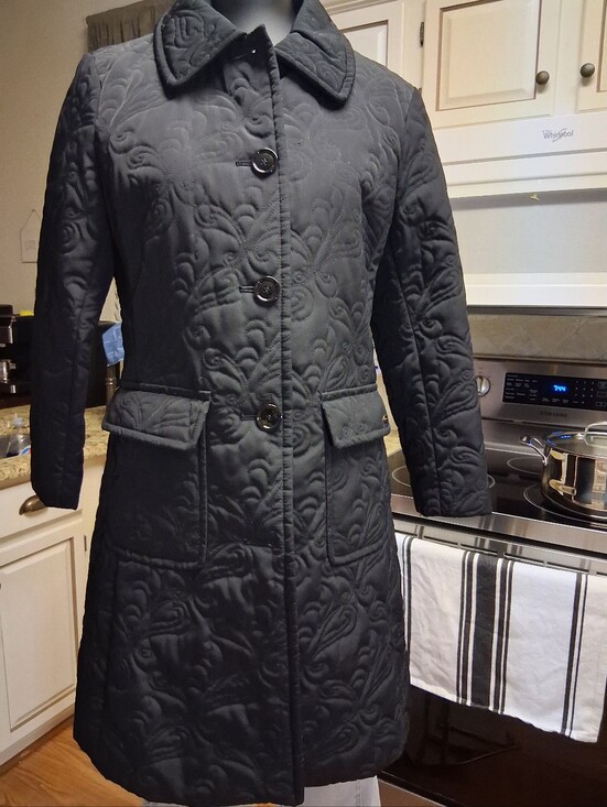 Ellen Tracy Jackets & Blazers - Ellen Tracy Black Quilted Puffer Jacket with Chain Detail (Jacket Only)